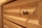 Shelf wooden chest closeup