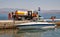 Shell mobile refueling tank for yachts on Corfu seashore