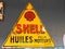 Shell oil company logo brand and text sign Royal Dutch ancient old panel vintage