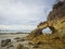 Shell rocks with arches by the sea, Thailand