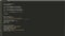 Shell Script Source Code Typing Effect. Shell Script Ticker Colored Commands Editor Screen. Network Development Technology