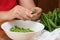 Shelling Fresh Garden Peas