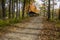 Shelter House in Michigan Park during the Autumn