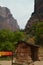 Shelter Near A Gorge In Zion Park. Geology Travel Holidays