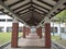 Shelter pedestrian corridor in Singapore HDB residential area