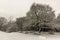 Shelter on the Shumen Plateau in winter