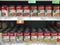 Shelves stocked with different varieties of Campbells Soup