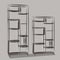 Shelving for office and apartment. Loft style shelves. Furniture, interior, modern design. Isolated vector