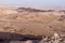 Shen Ramon Ramon`s Tooth Contrasts with the Colorful Sands of the Makhtesh Ramon Crater in Israel