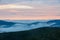 Shenandoah Morning Fog over Mountains in Virginia