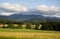 Shenandoah Mountains and open fields outside of Luray, Virginia