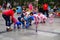 Shenzhen, China: children practice roller skating