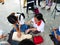Shenzhen, China: Health management enters community activities. Doctors give free medical treatment to citizens and guide them to