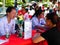 Shenzhen, China: Health management enters community activities. Doctors give free medical treatment to citizens and guide them to