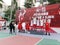 Shenzhen, China: KFC three player basketball match landscape