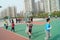Shenzhen, China: Kids playing basketball