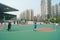 Shenzhen, China: Kids playing basketball