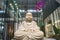 Shenzhen, China: little monk sculpture landscape