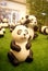 Shenzhen, China: Panda statue Exhibition