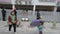 Shenzhen, China: parents waiting for their children to leave school at the school gate in the afternoon