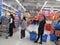 Shenzhen, China: prevent and fight against new coronavirus pneumonia. Wal Mart stores are operating normally to meet people`s shop