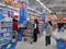 Shenzhen, China: prevent and fight against new coronavirus pneumonia. Wal Mart stores are operating normally to meet people`s shop