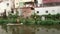 Shenzhen, China: sanitation workers clean up garbage in the river in xixiang river