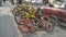 Shenzhen, China: Shared bikes stacked on sidewalks, some lying on the ground