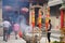 Shenzhen, China: the temple to burn incense to worship