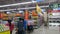 Shenzhen, China: Wal-Mart supermarket is in normal business, this is the landscape of the goods displayed in the supermarket