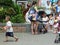 Shenzhen, China: young mothers play with their children, enjoying parent-child activities