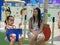 Shenzhen, China: young mothers play with their children, enjoying parent-child activities