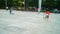 Shenzhen, China: young women are playing badminton.