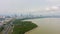 Shenzhen City at Day. Futian District Urban Skyline and Bay Park. China. Aerial View