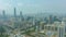 Shenzhen City at Sunny Day. Residential Neighborhood. Guangdong, China. Aerial View