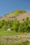 Shepherd hut beneath slopes of Cat Bells, Derwentwater, Lake District