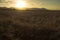 shepherd and sheep, herd silhouettes in Cyprus