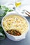 Shepherds pie with ground meat and potatoes