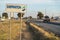 Shepparton town sign at the entrance to Shepparton, Australia