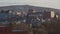 Sherbrooke city Quebec horizontal pan panoramic motion view Eastern Townships downtown Estrie
