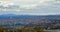 Sherbrooke Quebec landscape mountain and clouds skyline Eastern Townships autumn Estrie horizon