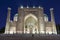 Sherdor Madrasah on Registan Square in Samarkand at night,