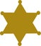 Sheriff badge star