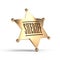 Sheriff star badge