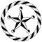 Sheriff Western Star Rope Circle Icon