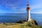 Sheringham Point Lighthouse overlooking Juan de Fuca Strait, Vancouver Island, British Columbia