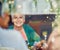 Shes happiest with her life-long friends. a group of senior female friends enjoying a lunch date.