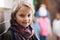 Shes ready for the next class. Cropped portrait of an elementary school girl in the corridor at school.