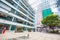 Sheung Wan, Hong Kong - September 22, 2016 :PQM building was renovated from the police married quarters. Built on a modern