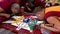 Shey Temple (Shey Palace or Shey Gompa). Buddhist monks create sand mandala.